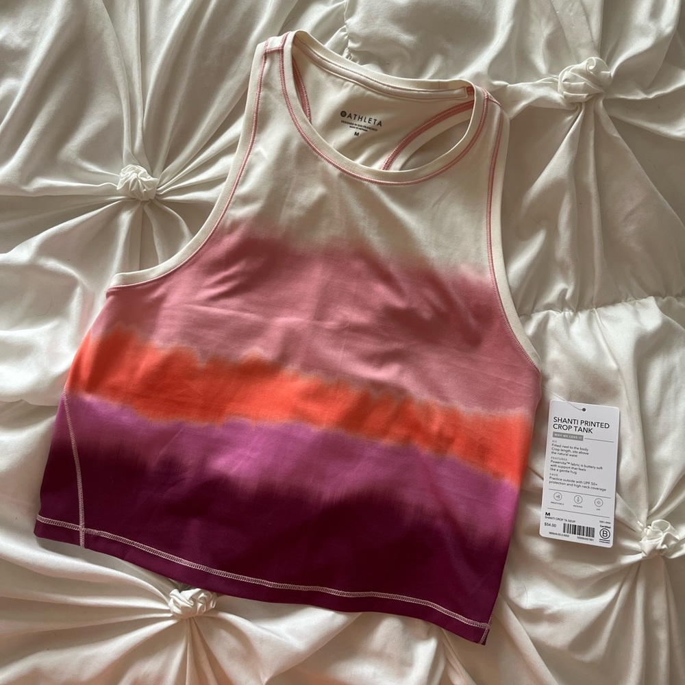 Athleta Shanti Printed Crop Tank